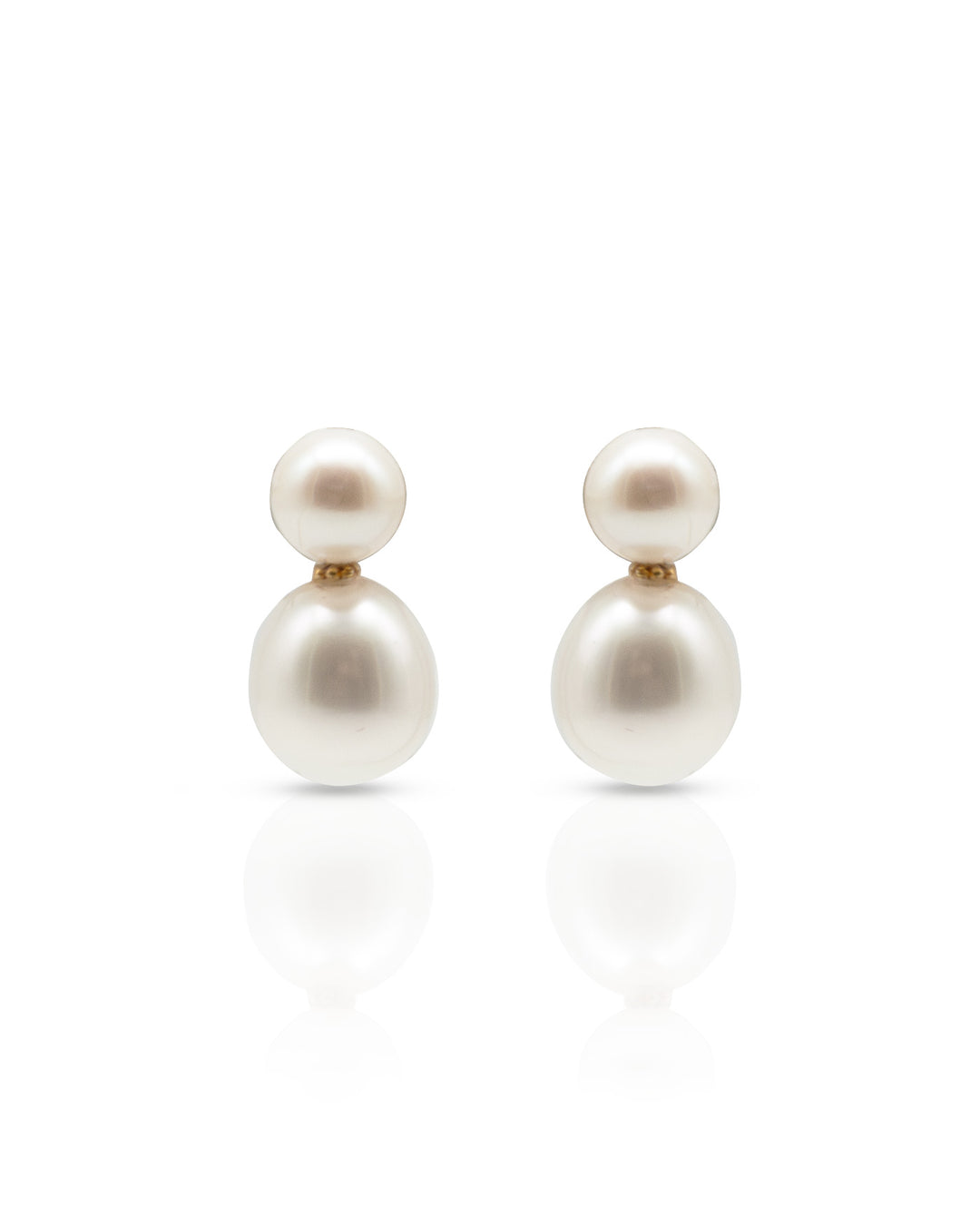 Loraine Double Pearl Earrings - SimplyO