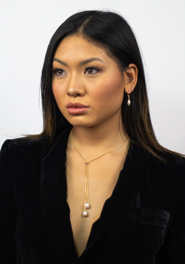 Y-Necklace Pearl Drop - SimplyO