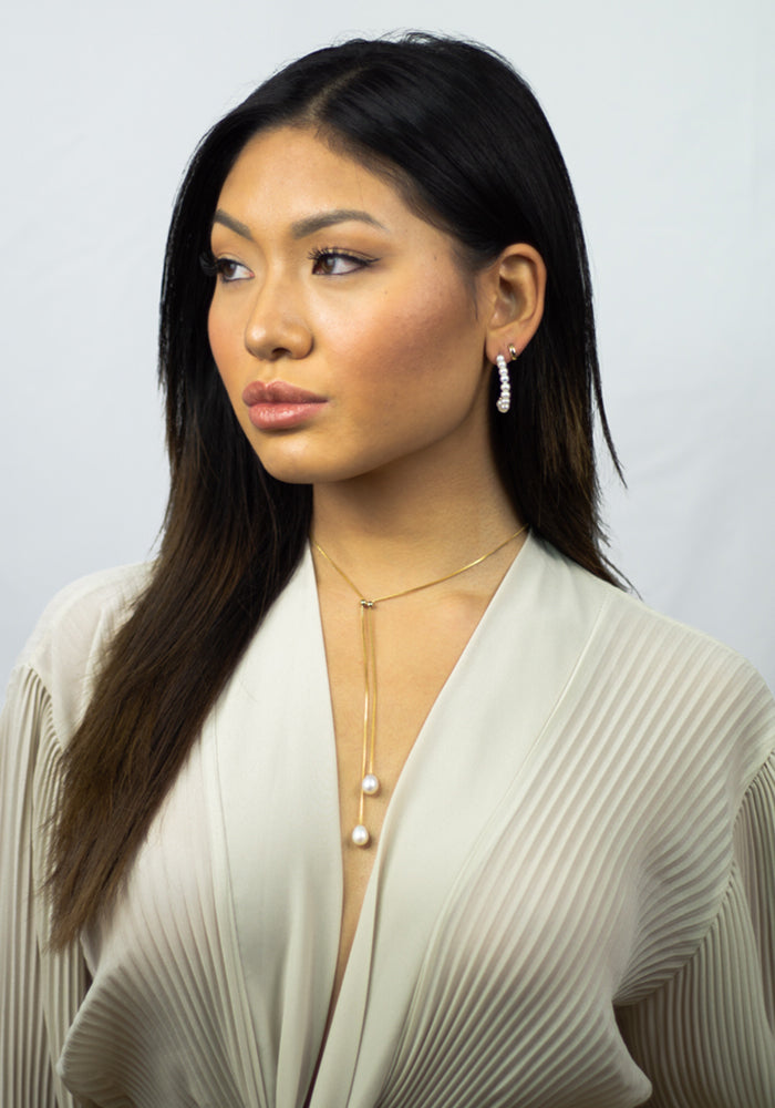 Y-Necklace Pearl Drop - SimplyO