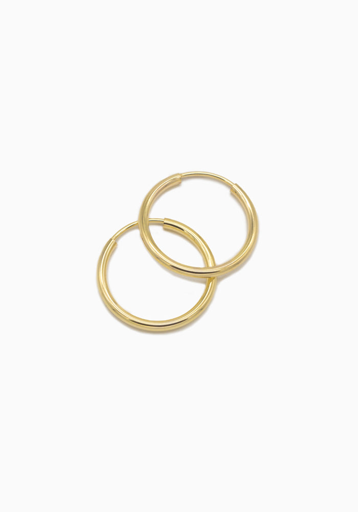 Creolen Gold - 14k Gold - Hoop Ohrringe - SimplyO Jewelry