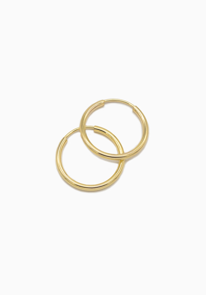 Endless Hoop Ohrringe - 14k Gold - SimplyO