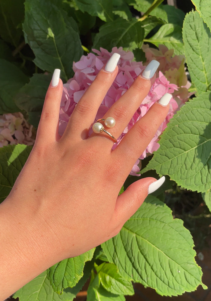 Open Pearl Ring - SimplyO