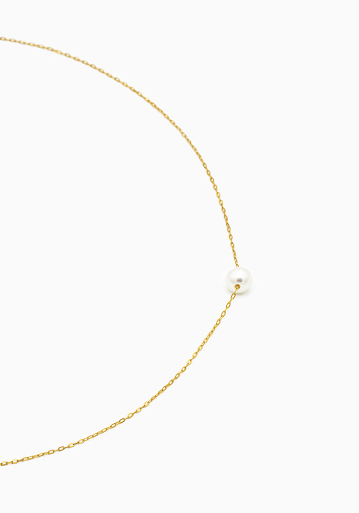 Solitaire Pearl Necklace - SimplyO