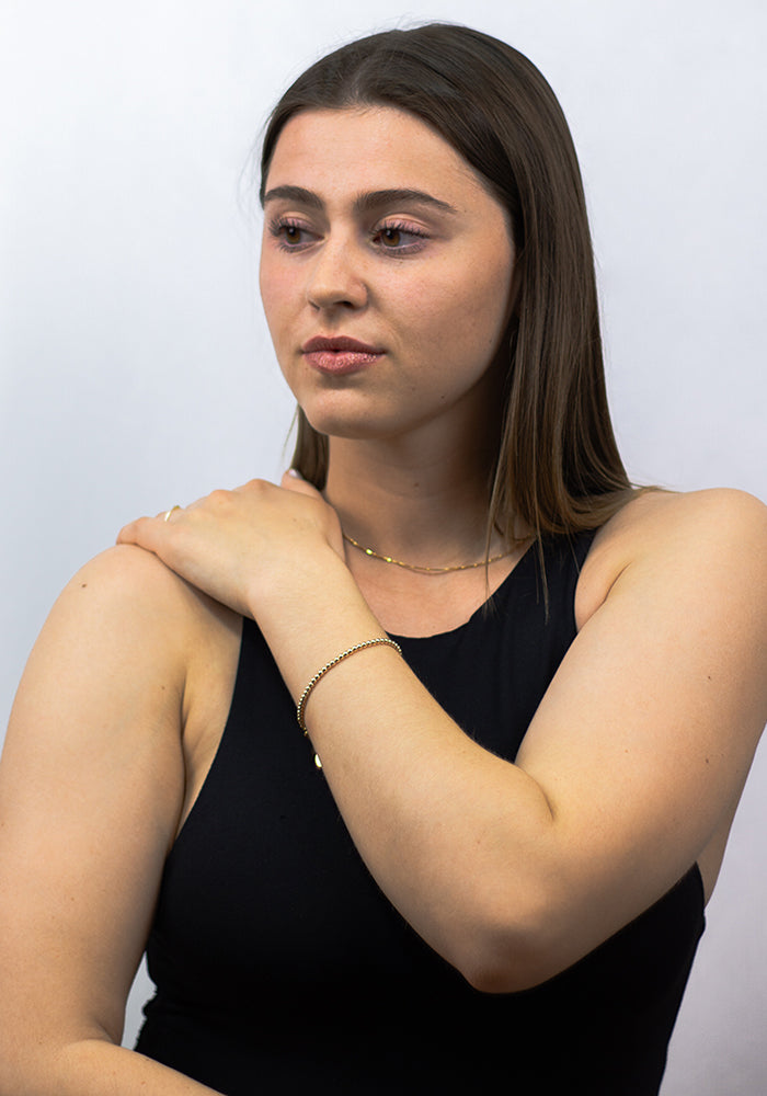 Kugelarmband Gold 3 mm - SimplyO