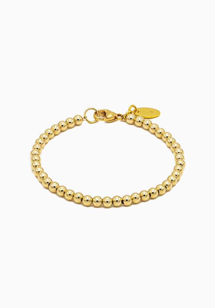 Kugelarmband Gold 4 mm - SimplyO