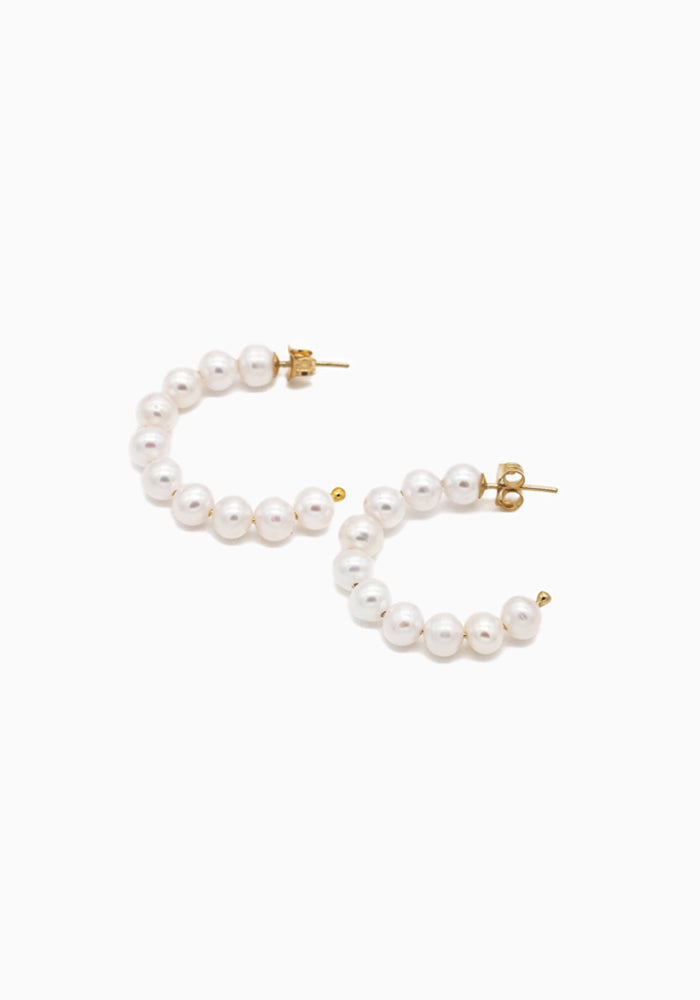 Ela Pearl Hoops - SimplyO