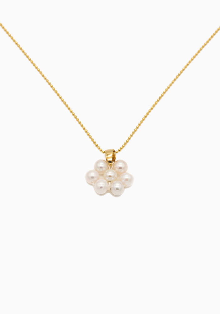 Halskette Pearl Flower - Gänseblümchen Kette - SimplyO Jewelry