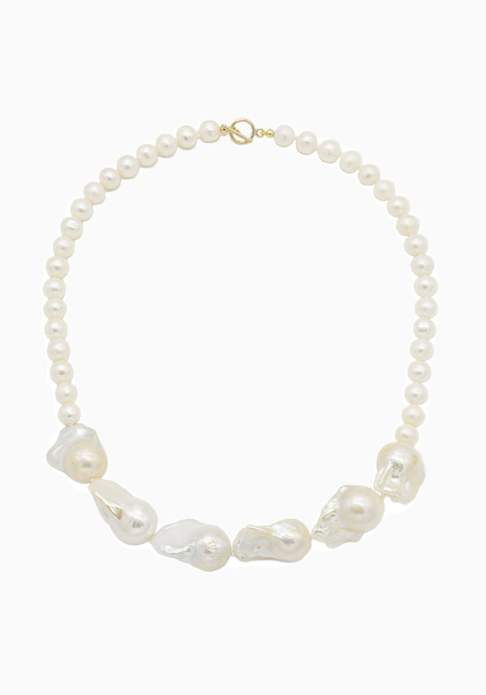 Soléne Necklace – Barockperlen Halskette mit 14k Gold Filled Verschluss