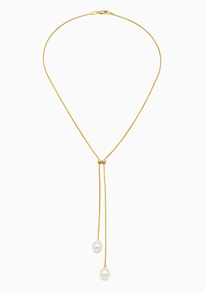 Y-Necklace Pearl Drop - SimplyO