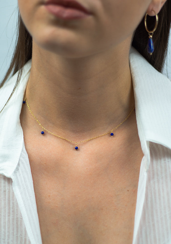 Lapislazuli Kette - Edelstein Halskette - SimplyO Jewelry