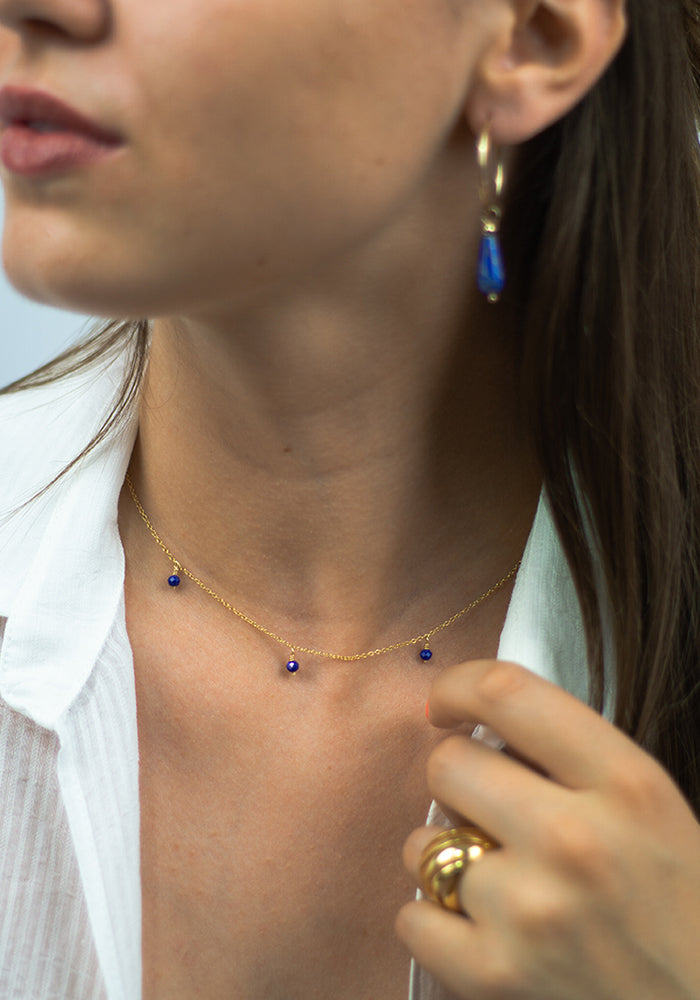 Lapislazuli Kette - Edelstein Halskette - SimplyO Jewelry