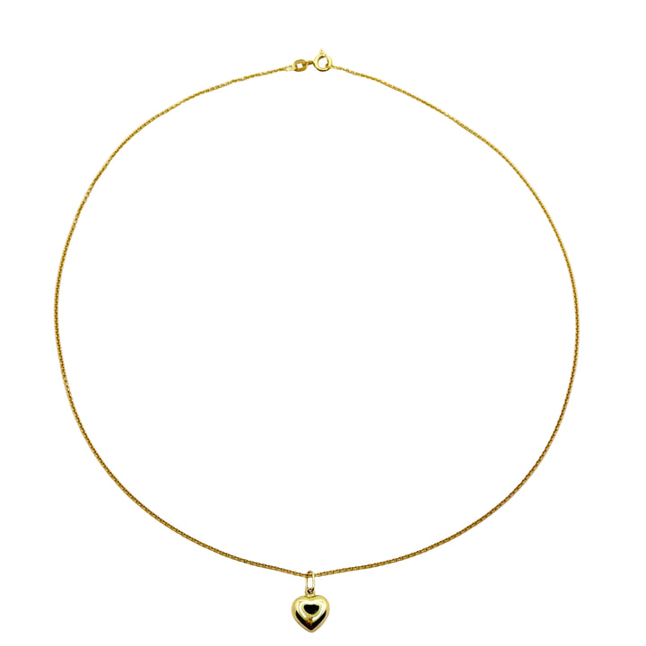 Feine Halskette aus 14 Karat Gold mit kleinem Herzanhänger – Simply O 