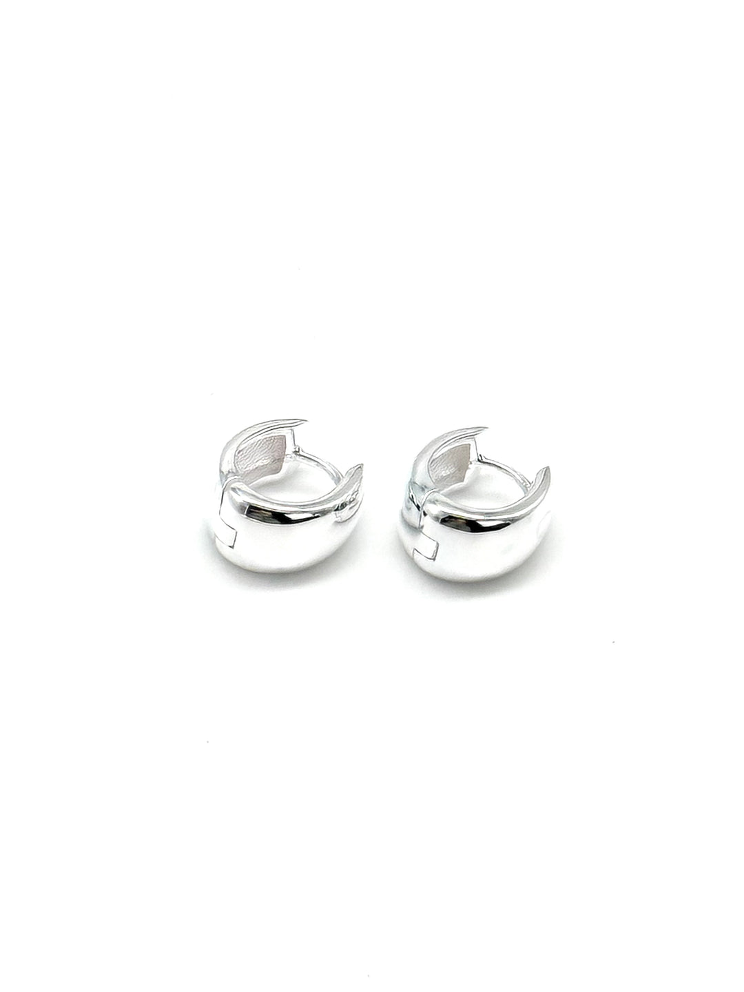 Klappkreolen aus 925 Sterling Silber Seitenansicht