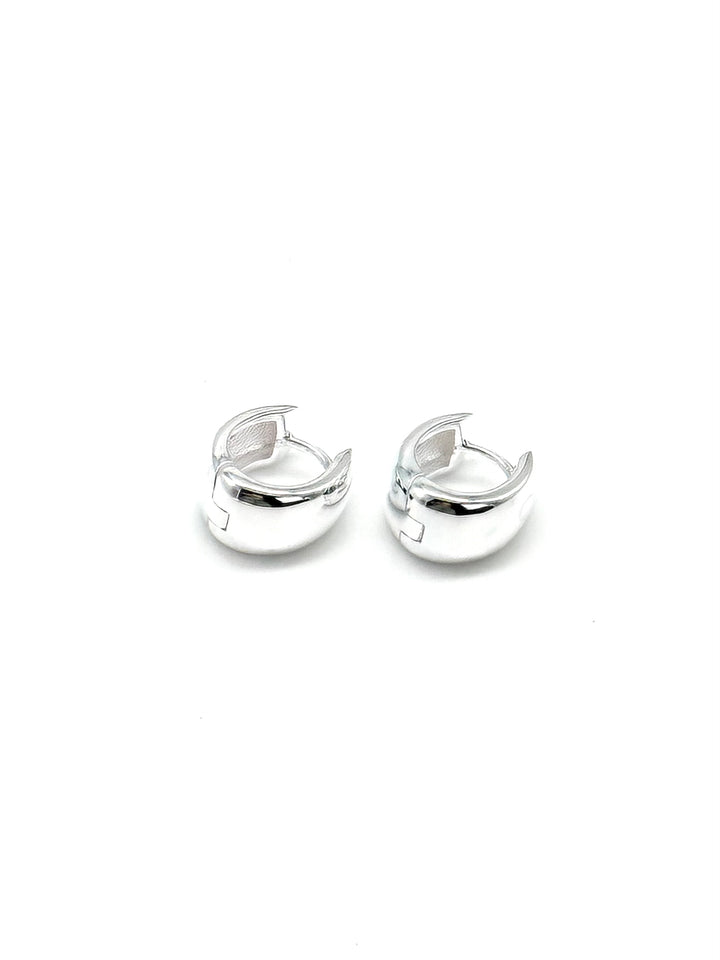 Klappkreolen aus 925 Sterling Silber Seitenansicht