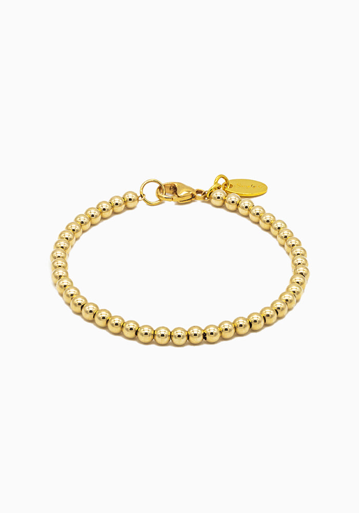 Kugelarmband Gold - 4mm - Tennisballarmband Gold - SimplyO Jewelry
