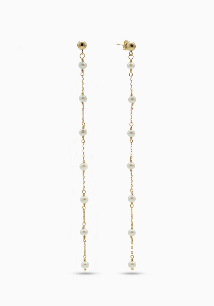 Ohrhänger Perlenkaskade Gold - SimplyO Jewelry