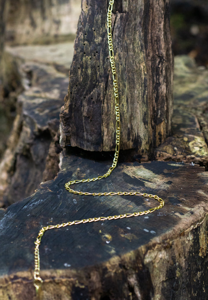 Figarucci Halskette auf einem Baumstamm