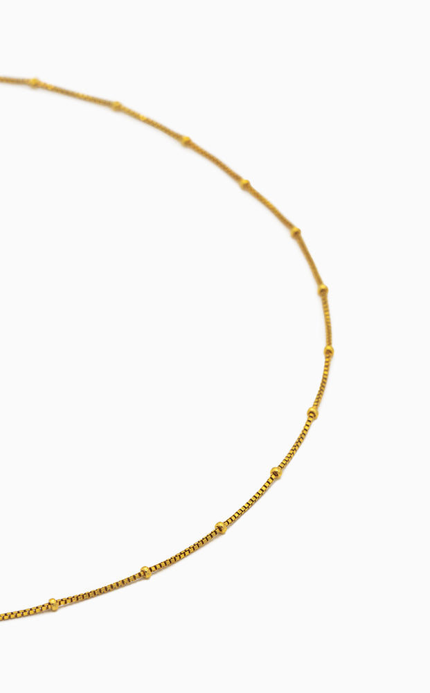 Feine Satelliten Boxkette - Gold - SimplyO Jewelry